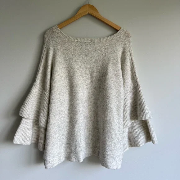 French Connection Heather Ruffle Layered Sweater - Picture 6 of 8